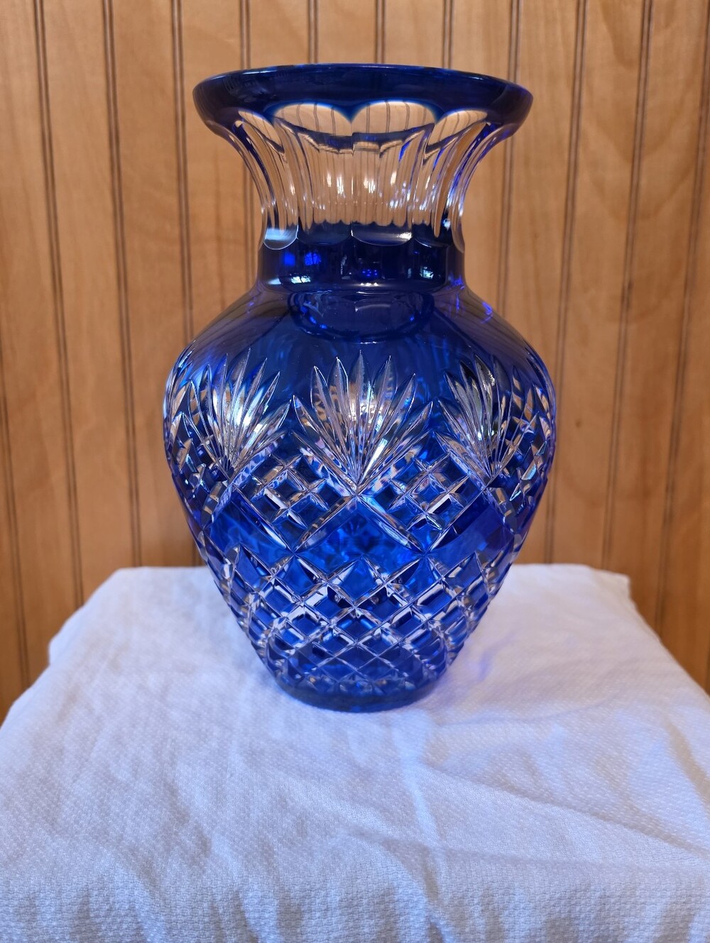 Cobalt Blue Godinger Crystal Vase